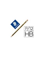 LAPICES GRAFITO STAEDTLER NORIS N.2 HB C/GOMA 2