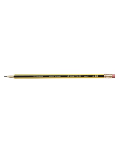 LAPICES GRAFITO STAEDTLER NORIS N.2 HB C/GOMA