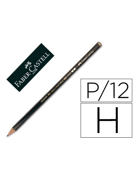 LAPICES GRAFITO FABER 9000 H UNIDAD