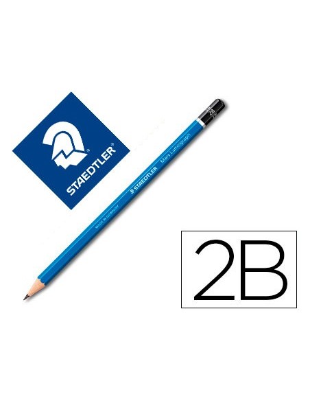 LAPICES DE GRAFITO STAEDTLER MARS LUMOGRAPH 100 2B UNIDAD 100-2B