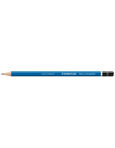 LAPICES DE GRAFITO STAEDTLER MARS LUMOGRAPH 100 H UNIDAD 100-H