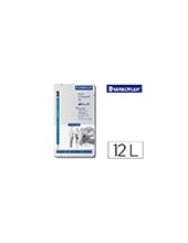 LAPICES GRAFITO STRAEDTLER MARS LUMOGRAPH 100 CAJA MET. 12 LAPICES 2