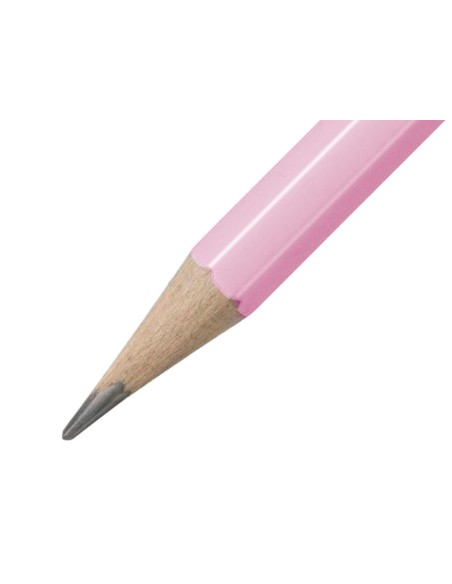 LAPICES GRAFITO GOMA STABILO SWANO MINA 2,2MM DUREZA HB ROSA PASTEL