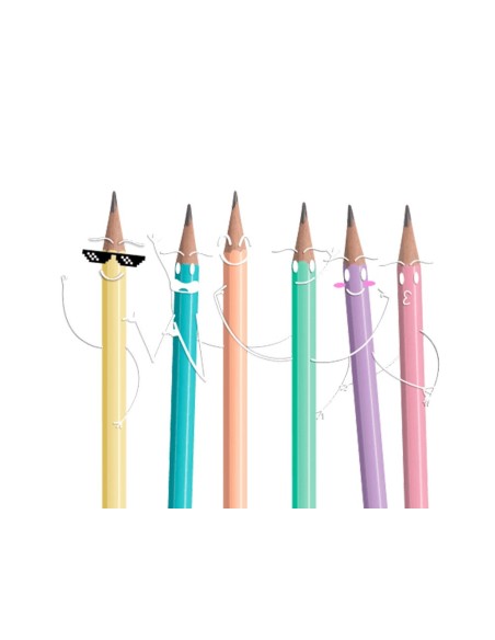 LAPICES GRAFITO GOMA STABILO SWANO MINA 2,2MM DUREZA HB ROSA PASTEL