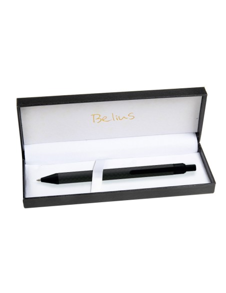 BOLIGRAFO BELIUS POTSDAM NG.CUERPO FIBRA CARBON TINTA GEL AZ.