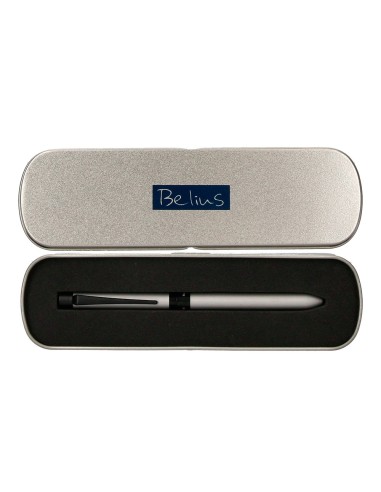 BOLIGRAFO BELIUS ZURICH 3 1 PLATEADO TINTA NG. RJ. PORTAMINAS 0,5MM