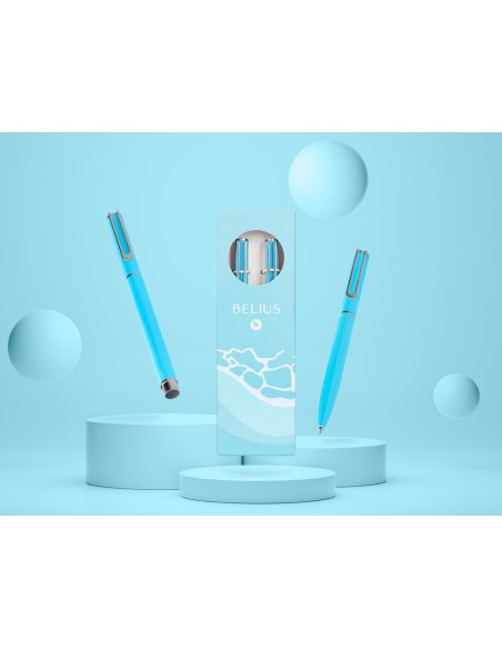 JUEGO ROLLER BELIUS ENDLESS SUMMER AL.CEL.PLATA TINTA AZ. CAJA DISEÑO