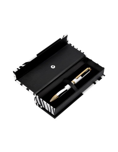 BOLIGRAFO BELIUS DUALITA CUERPO BL.COLOR NG.TINTA AZ. CAJA DISEÑO