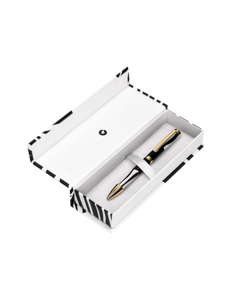 BOLIGRAFO BELIUS DUALITA CUERPO NG.COLOR BL.TINTA AZ. CAJA DISEÑO