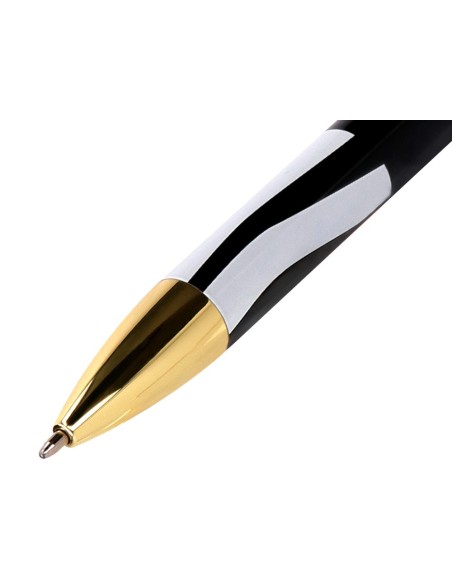 BOLIGRAFO BELIUS DUALITA CUERPO NG.COLOR BL.TINTA AZ. CAJA DISEÑO