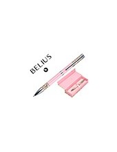 BOLIGRAFO BELIUS DREAMS ROSA VE. MATCHA PLATEADO AZ. CAJA DISEÑO 2
