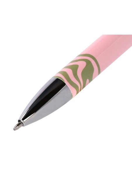 BOLIGRAFO BELIUS DREAMS ROSA VE. MATCHA PLATEADO AZ. CAJA DISEÑO