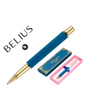 BOLIGRAFO BELIUS MACARON BLISS HEXAGONAL ROSA/ AZ.GOLD AZ.CAJA DISEÑO