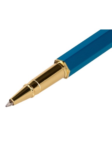 BOLIGRAFO BELIUS MACARON BLISS HEXAGONAL ROSA/ AZ.GOLD AZ.CAJA DISEÑO