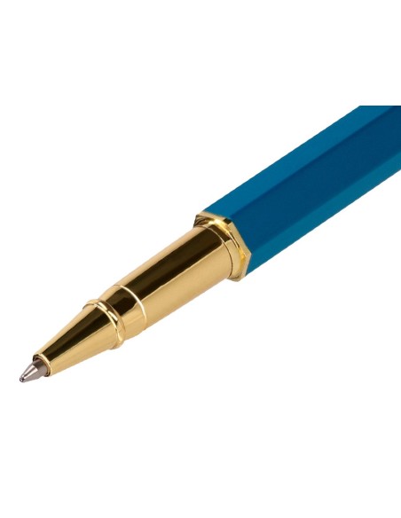 BOLIGRAFO BELIUS MACARON BLISS HEXAGONAL ROSA/ AZ.GOLD AZ.CAJA DISEÑO