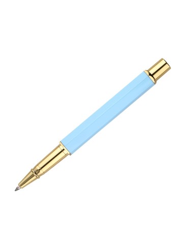 BOLIGRAFO BELIUS MACARON BLISS HEXAGONAL CEL. GOLD AZ. CAJA DISEÑO