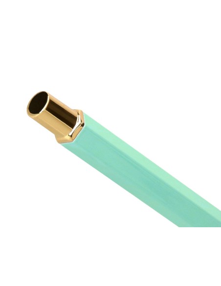 BOLIGRAFO BELIUS MACARON BLISS HEXAGONAL VE. GOLD AZ. CAJA DISEÑO