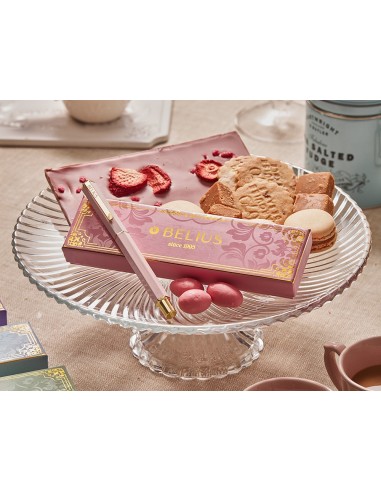 BOLIGRAFO BELIUS MACARON BLISS HEXAGONAL ROSA GOLD AZ. CAJA DISEÑO