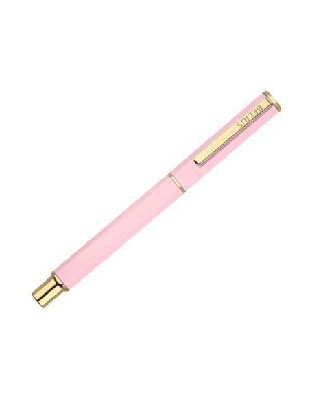 BOLIGRAFO BELIUS MACARON BLISS HEXAGONAL ROSA GOLD AZ. CAJA DISEÑO