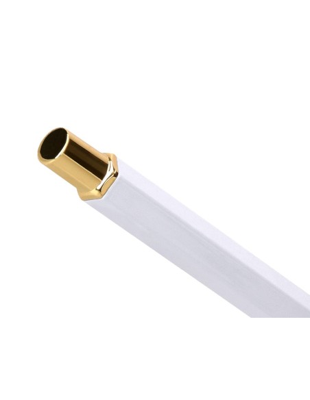 BOLIGRAFO BELIUS MACARON BLISS HEXAGONAL BL.Y DORADO AZ. CAJA DISEÑO