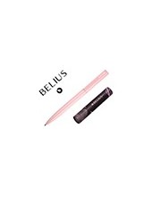 BOLIGRAFO BELIUS ROCKET B AL.MINIMALISTA ROSA AZ. CAJA CILINDRICA 2