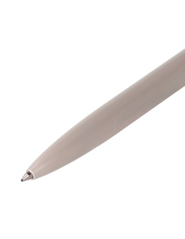 BOLIGRAFO BELIUS ROCKET B AL. MINIMALISTA GRIS AZ. CAJA CILINDRICA