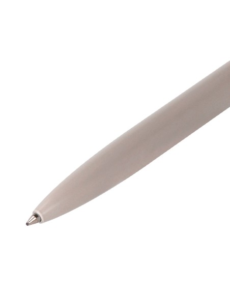 BOLIGRAFO BELIUS ROCKET B AL. MINIMALISTA GRIS AZ. CAJA CILINDRICA