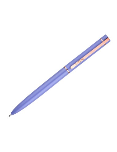 BOLIGRAFO BELIUS ROSE AL.COLOR LAVANDA/ORO ROSA TINTA AZ. CAJA DISEÑO