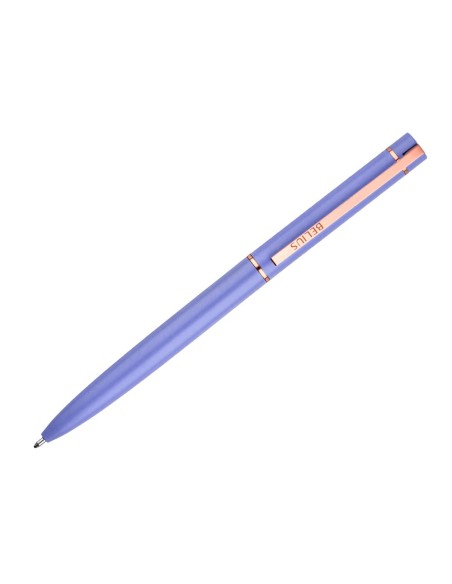 BOLIGRAFO BELIUS ROSE AL.COLOR LAVANDA/ORO ROSA TINTA AZ. CAJA DISEÑO