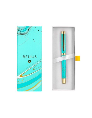 ROLLER BELIUS AQUA AL.COLOR TURQ.Y DORADO TINTA NG. CAJA DISEÑO
