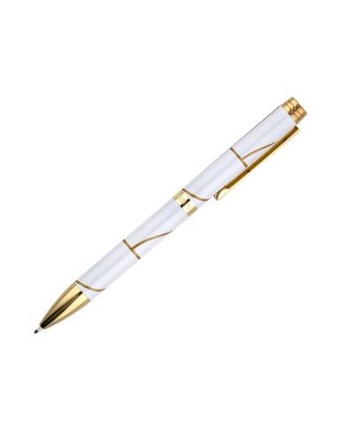 BOLIGRAFO BELIUS CARTE BLANCHE BL.DORADO TINTA AZ. CAJA DISEÑO