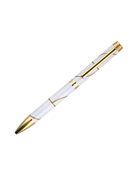 BOLIGRAFO BELIUS CARTE BLANCHE BL.DORADO TINTA AZ. CAJA DISEÑO