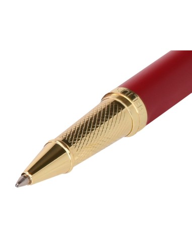 BOLIGRAFO BELIUS SOIREE ART DECO GRANATE DORADO TINTA AZ. CAJA DISEÑO