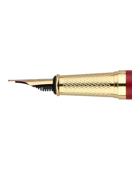 PLUMA  BELIUS SOIREE ART DECO GRANATE DORADO TINTA AZ. CAJA DISEÑO