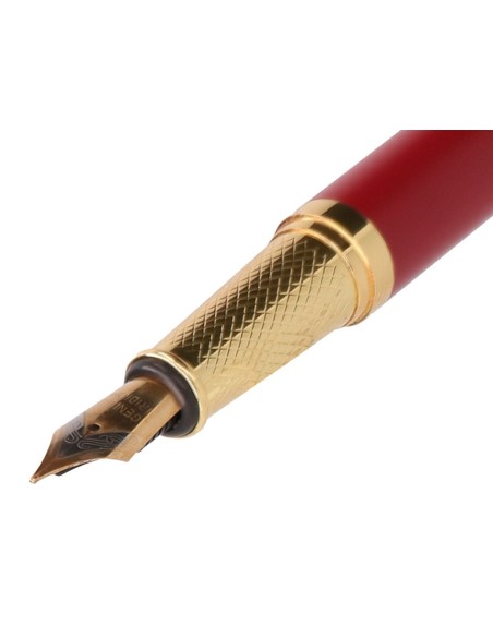 PLUMA  BELIUS SOIREE ART DECO GRANATE DORADO TINTA AZ. CAJA DISEÑO