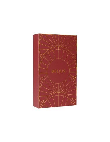 PLUMA  BELIUS SOIREE ART DECO GRANATE DORADO TINTA AZ. CAJA DISEÑO