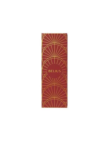 BOLIGRAFO BELIUS SOIREE AL.ART DECO GRANATE GOLD AZ. CAJA DISEÑO