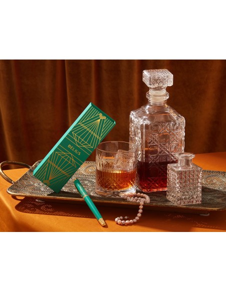 PLUMA  BELIUS SOIREE ART DECO TURQ.DORADO TINTA AZ. CAJA DISEÑO