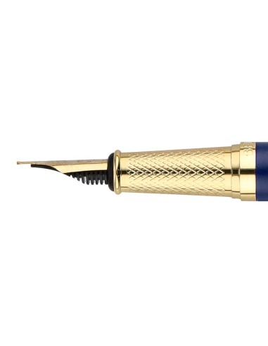 PLUMA  BELIUS SOIREE ART DECO AZ.MAR. DORADO TINTA AZ. CAJA DISEÑO