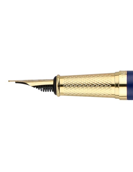 PLUMA  BELIUS SOIREE ART DECO AZ.MAR. DORADO TINTA AZ. CAJA DISEÑO