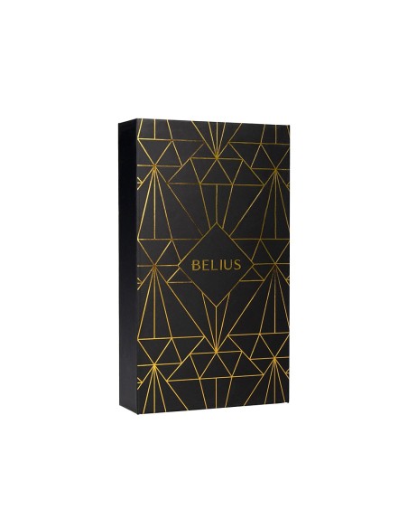 PLUMA  BELIUS SOIREE ART DECO NG.Y DORADO TINTA AZ. CAJA DISEÑO