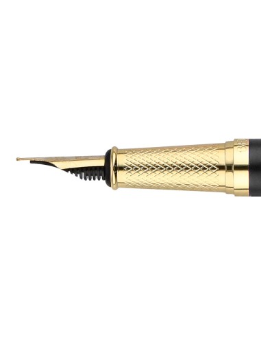 PLUMA BELIUS SOIREE AL.COLOR ART DECO NG.Y DORADO TINTA AZ.