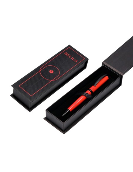 BOLIGRAFO BELIUS TURBO AL.COLOR RJ. NG.TINTA AZ. CAJA DISEÑO