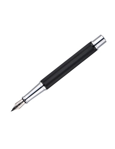 PLUMA  BELIUS TURBO AL.TEXTURA PUNTEADA NG.Y PLATEADO TINTA AZ.