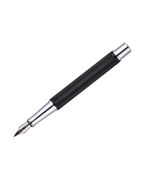 PLUMA  BELIUS TURBO AL.TEXTURA PUNTEADA NG.Y PLATEADO TINTA AZ.