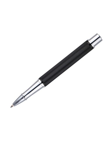 BOLIGRAFO BELIUS TURBO AL.TEXT PUNTEADA NG.Y PLATEADO AZ. CAJA DISEÑO