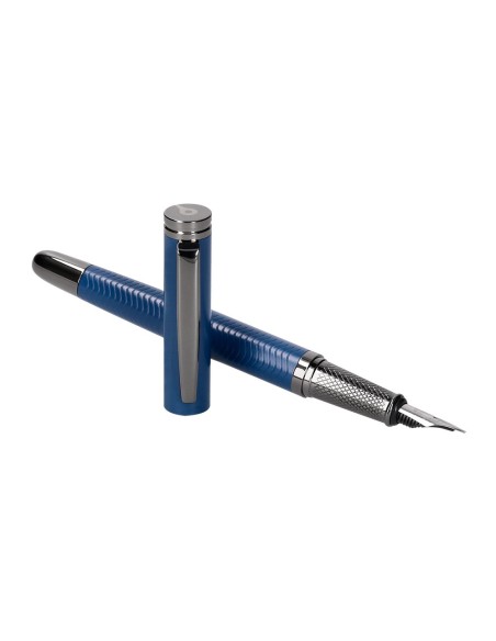 PLUMA BELIUS NEPTUNO AL.TEXTURA WAVY AZ.MAR. TINTA AZ. CAJA DISEÑO