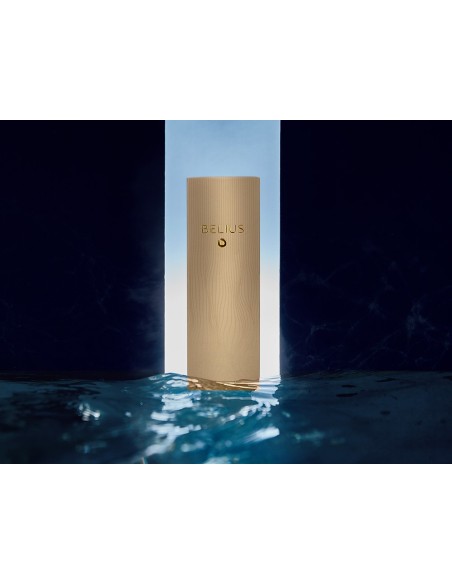 PLUMA BELIUS NEPTUNO AL.TEXTURA WAVY CAQUI TINTA AZ. CAJA DISEÑO