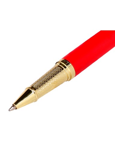 BOLIGRAFO BELIUS PASSION AL.TEXTURA CEPILLADA RJ.GOLD AZ. CAJA DISEÑO