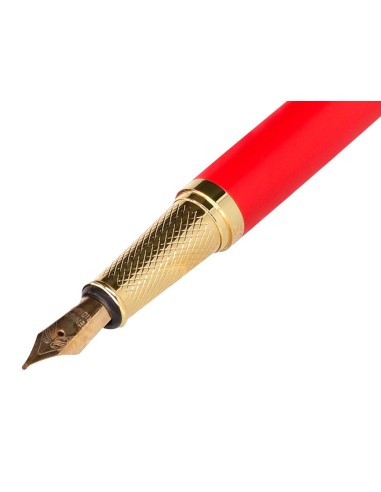 PLUMA BELIUS PASSION DOR AL.TEXT. CEPILLADA RJ. DORADO TINTA AZ.